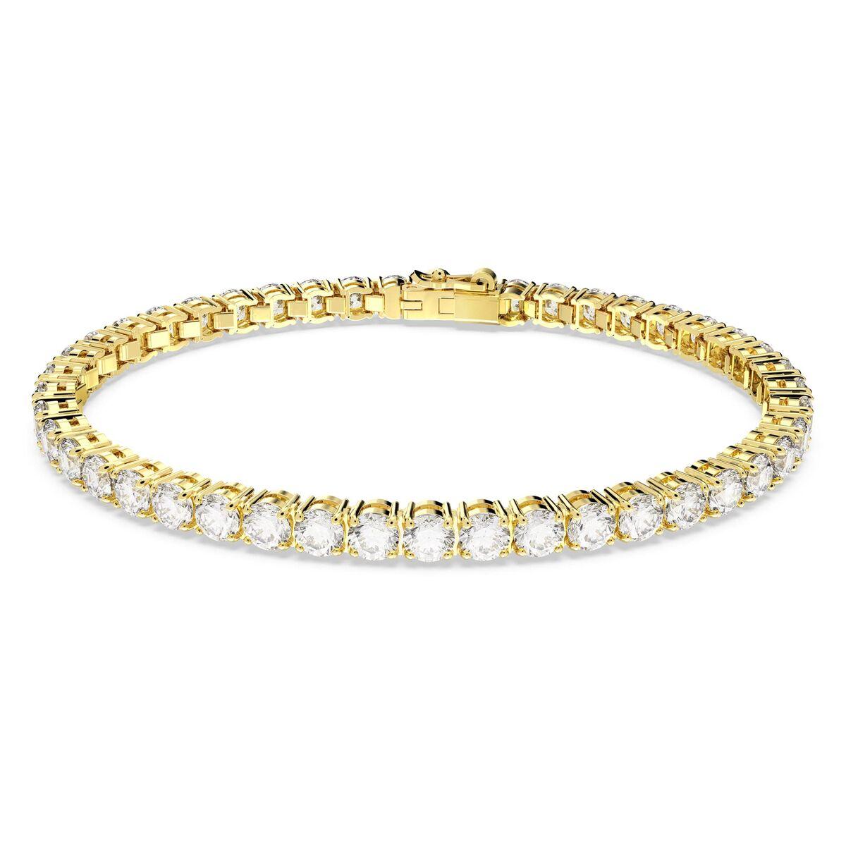 Armbånd dame - Swarovski 5657665 tennisarmbånd i guldtonet look