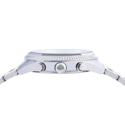 Herreur Lorus chronograph til mænd - stålrem, blå skive