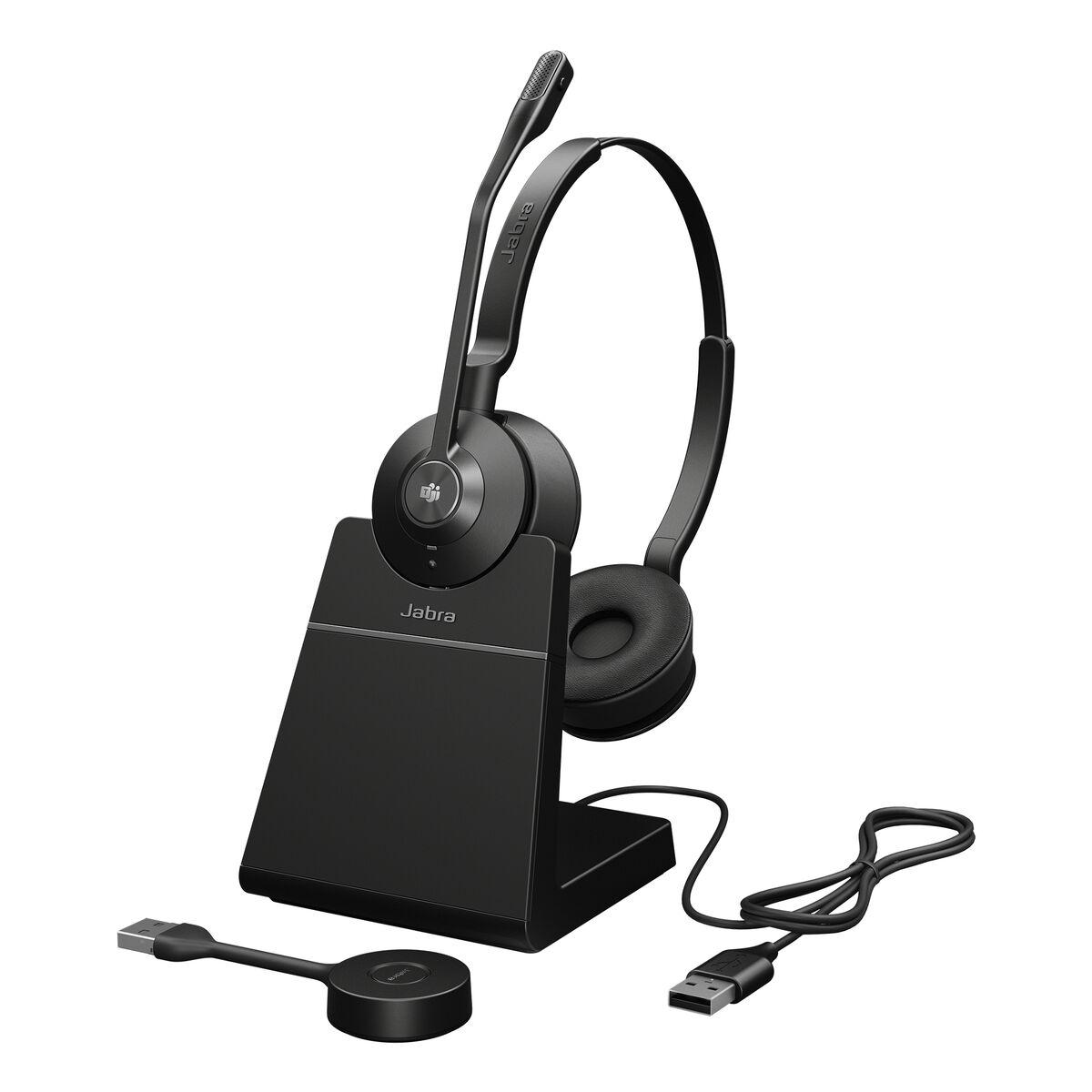 Trådløse hovedtelefoner GN Audio 9659-455-111 - sort (kontor/Callcenter) billede