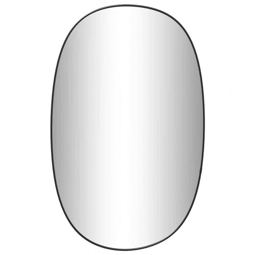 Vægspejl 70x45 cm sort