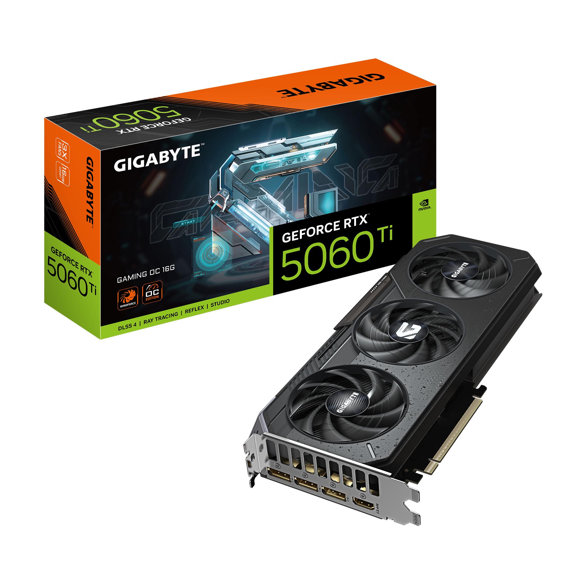 Grafikkort Gigabyte GeForce RTX 5060 Ti Gaming OC 16GB billede