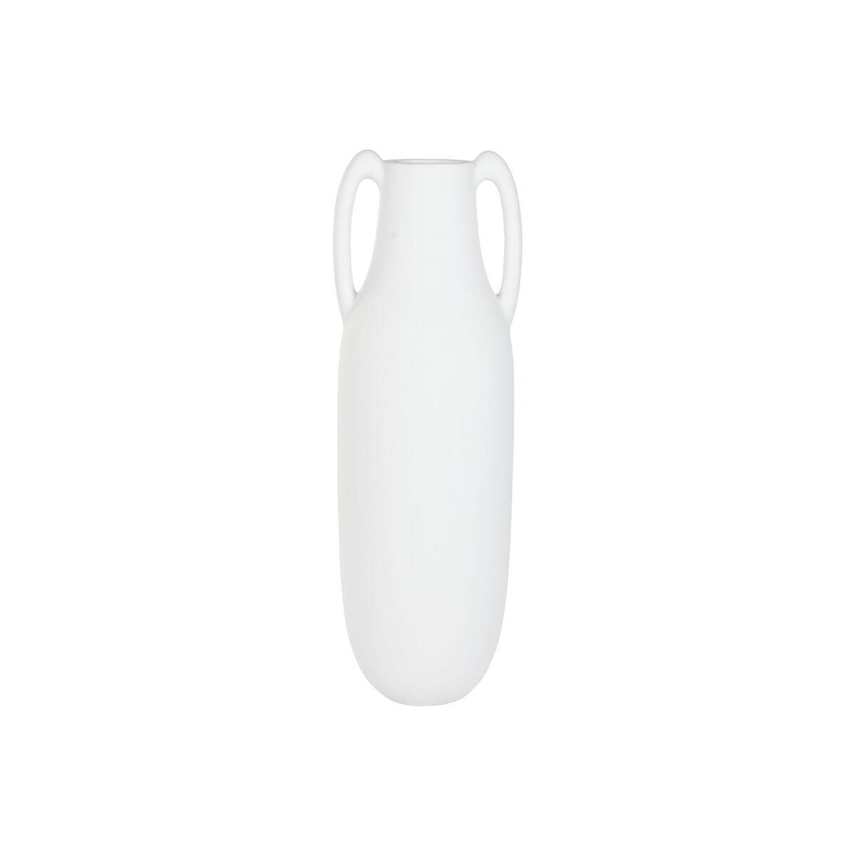 Vase stor - hvid fiber 39 x 39 x 120 cm