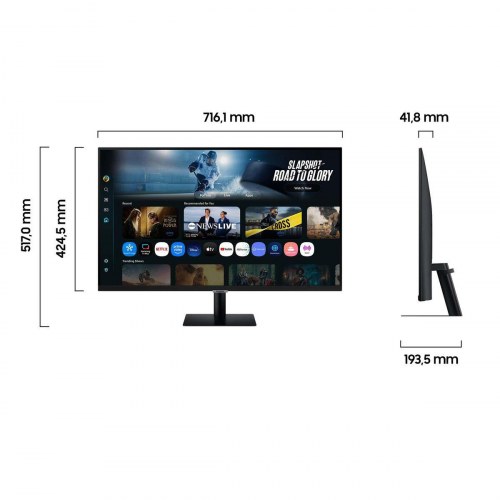 Skærm 32" Samsung Smart Monitor M7 4K (LS32FM700UUXEN)
