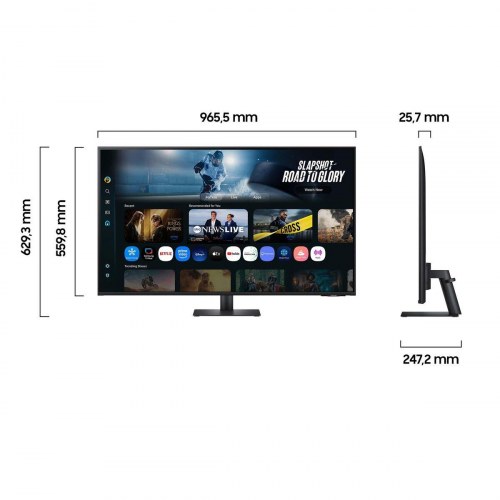 Skærm Samsung Smart Monitor M7 43" 4K UHD (LS43FM700UUXEN)