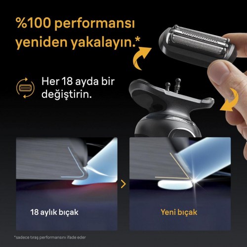 Barberhoved Braun Series 5 54B - sort