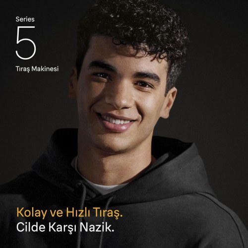 Barberhoved Braun Series 5 54B - sort