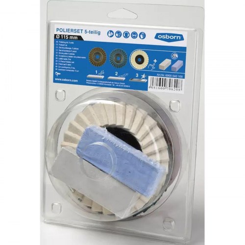 Poleringssæt 115 mm Osborn - gør-det-selv