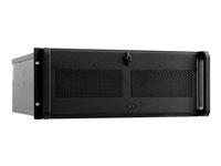 Rack kabinet 4U – Chieftec UNC-410S-B-U3-OP, ATX, sort, uden strømforsyning billede