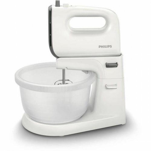 Philips HR3745/00 håndmixer med skål - 450 W, 3 l - hvid/grå