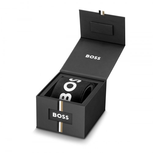 Herreur til mænd Hugo Boss 1513757 - Ø 43 mm, stål/ sort