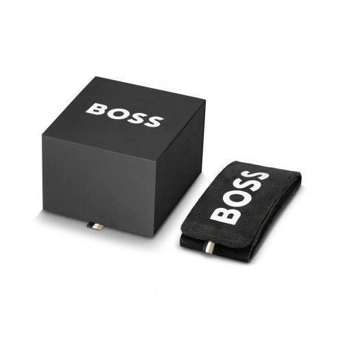 Herreur til mænd Hugo Boss 1513757 - Ø 43 mm, stål/ sort