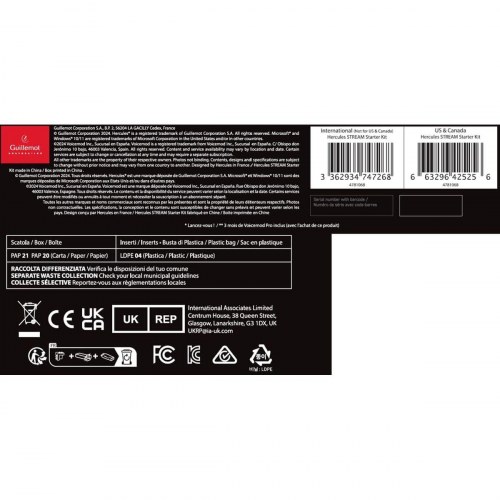 Streaming lydmixerkit Hercules - sort med mikrofon (USB 2.0)