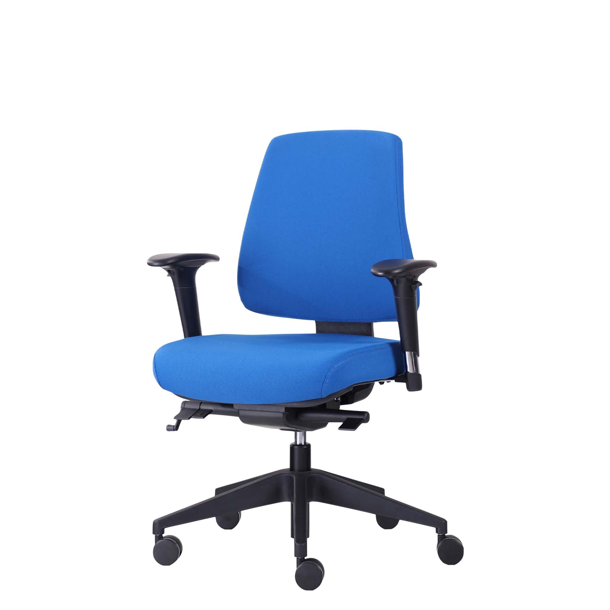 Kontorstol med sædetilt Canadian Ergo 01, blå