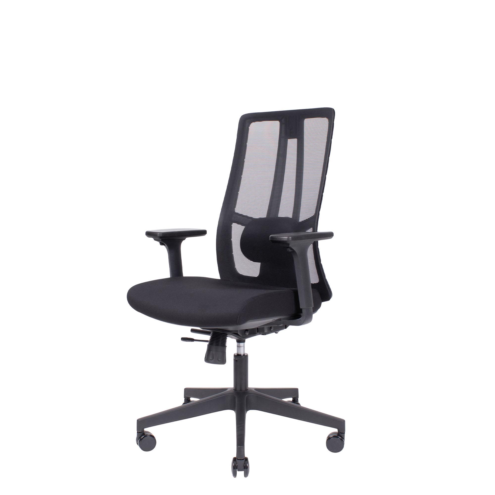 Kontorstol ErgoTek sort netryg og ergonomiske funktioner