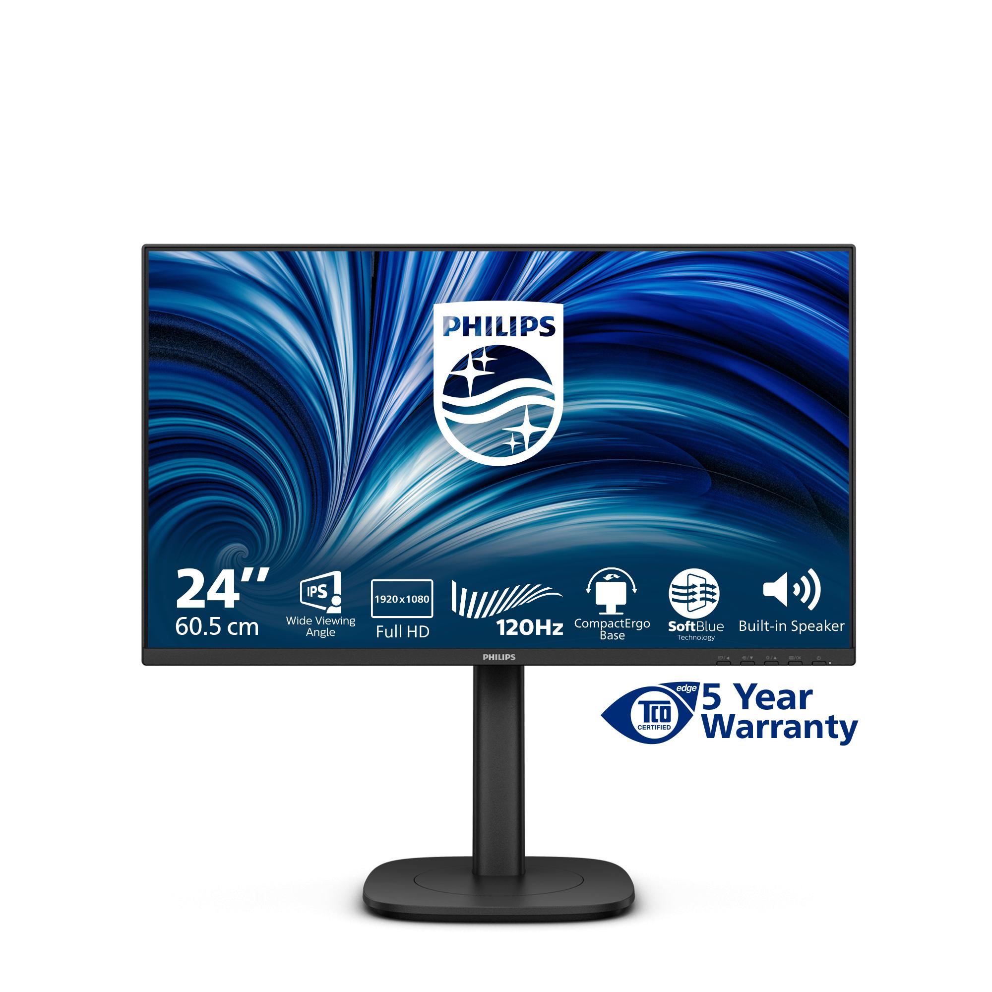 Skærm Philips 24" Full HD IPS 120 Hz med højdejustering