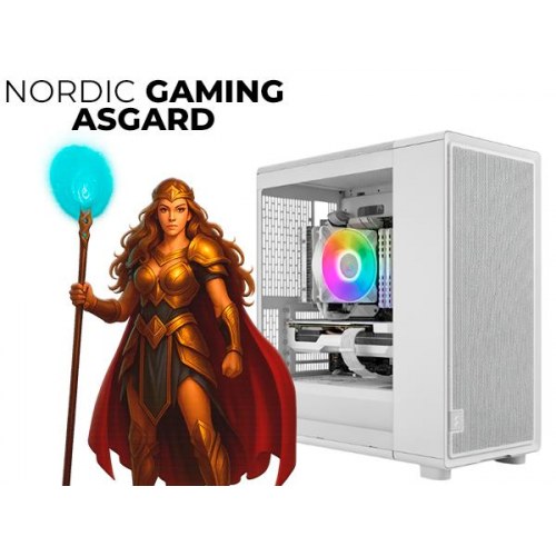 Stationær gaming PC Nordic Gaming Asgard Freja V3 – Ryzen 5, 32 GB, RX 9060, 1 TB
