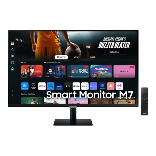 4K skærm Samsung Smart Monitor M70D 32" VA, USB-C, 60 Hz