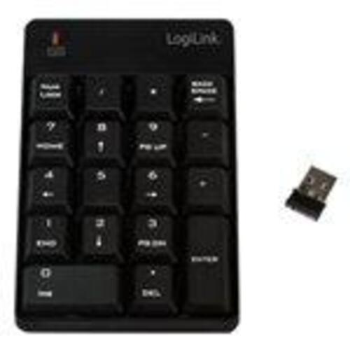 Numerisk tastatur trådløst LogiLink 2,4 GHz