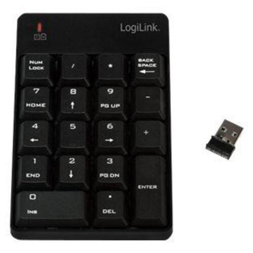 Numerisk tastatur trådløst LogiLink 2,4 GHz