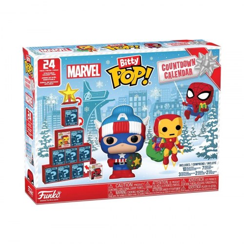 Julekalender med figurer - Funko Pop! Bitty Pop Marvel