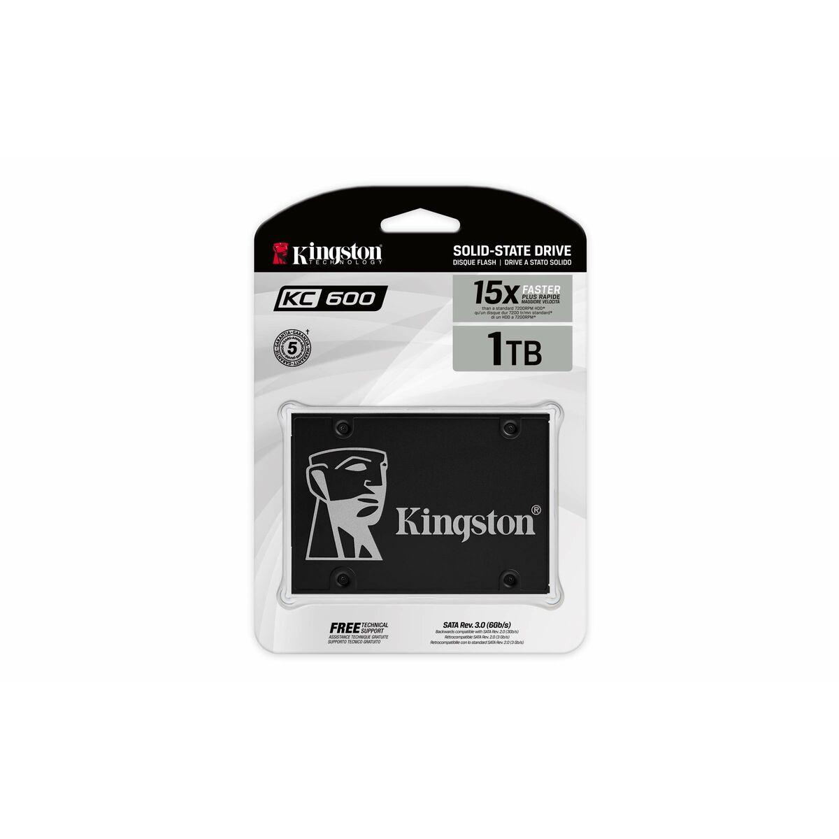 Kingston KC600 1 TB 2,5" SATA SSD - intern harddisk billede