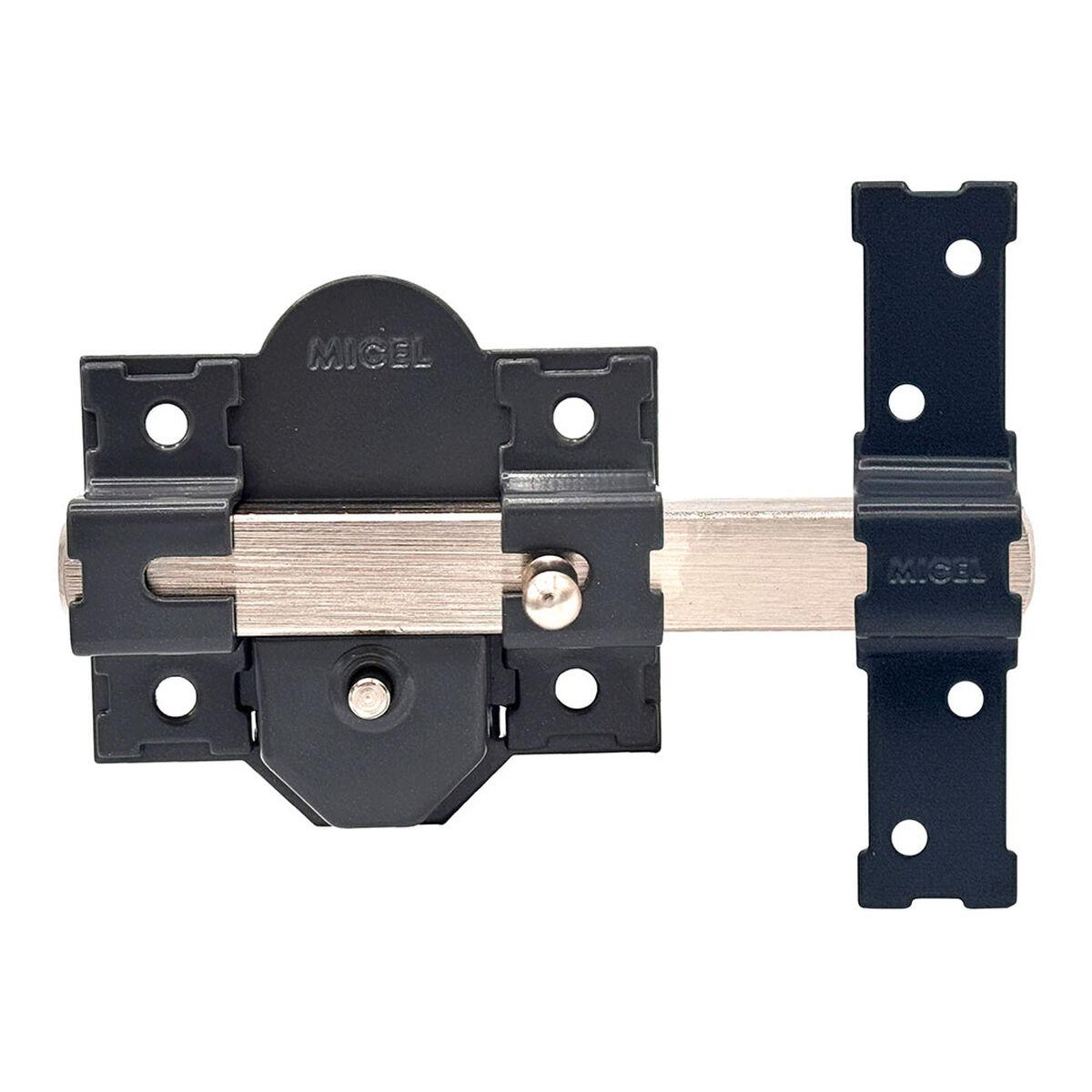 Sikkerhedslås til dør Micel - overflademontering, stål, grå, 50 mm