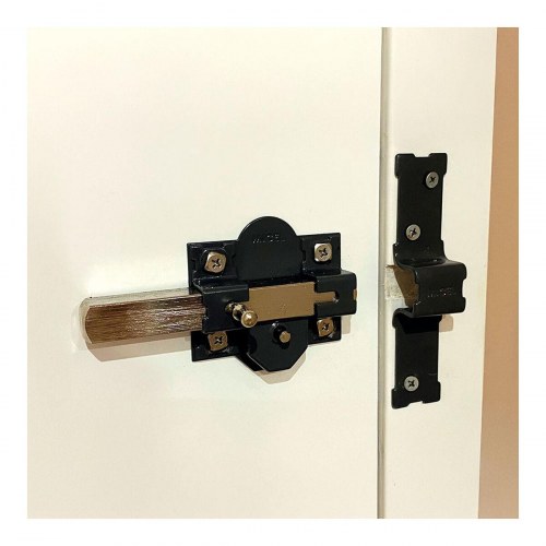 Sikkerhedslås til dør Micel - overflademontering, stål, grå, 50 mm