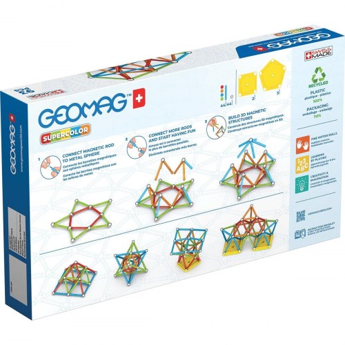 Magnetisk byggesæt Geomag Supercolor - 93 dele