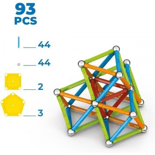 Magnetisk byggesæt Geomag Supercolor - 93 dele