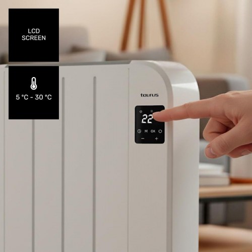 Taurus NEPAL 1000 digital elradiator - 4 kamre, hvid