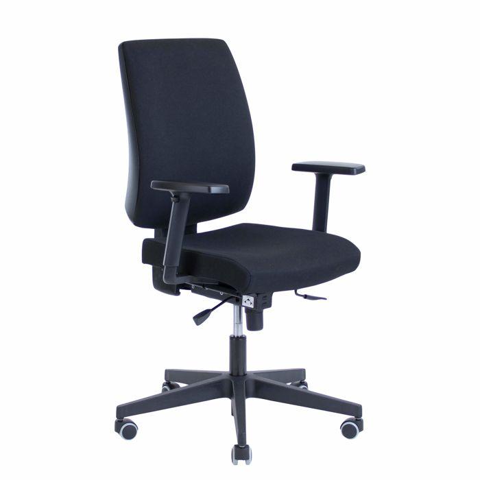 Kontorstol ergonomisk Sprint, sort stof