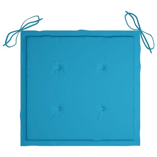 Foldbare havestole 8 stk. med hynder massivt akacietræ