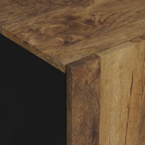 Tv-bord i massivt mangotræ og konstrueret træ - 105 × 33,5 × 46 cm