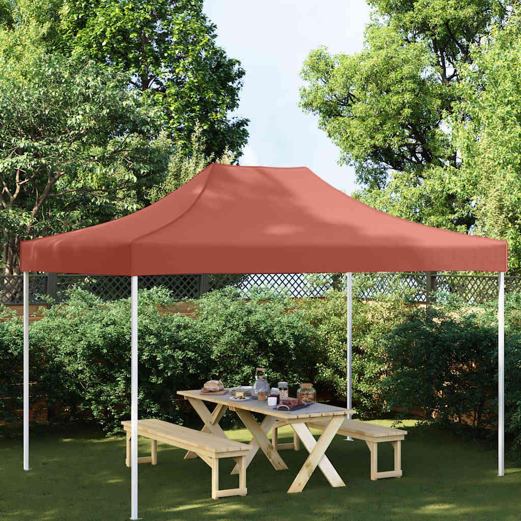 Tag til festtelt 4,5x3 m 270 g/m² terrakotta