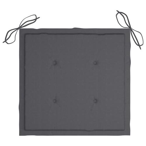 Foldbare havestole 6 stk. med hynder massivt akacietræ
