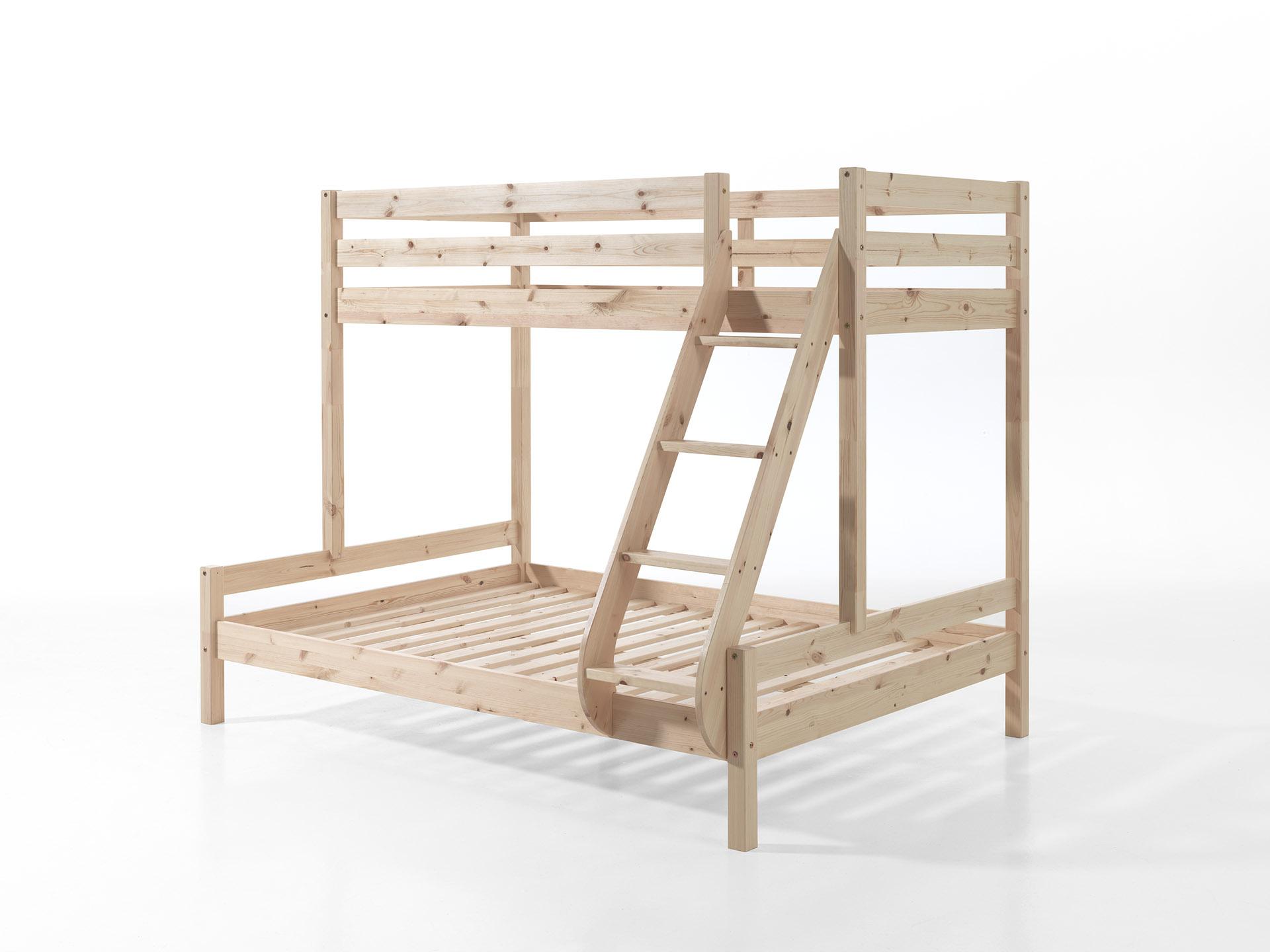 Køjeseng Pino Familieseng 140x200 90x200 Natur