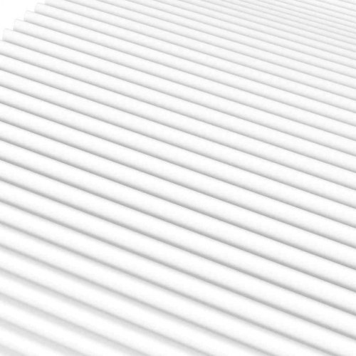 Skummadras 120x220 cm hårdhed H2 H3 hvid