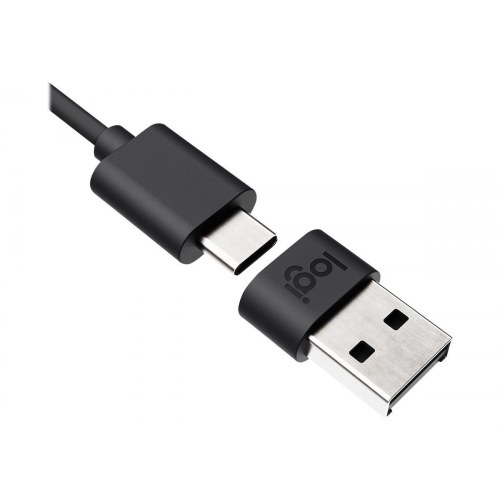 Hovedtelefoner med ledning Logitech Zone Wired headset – USB-C – grafit