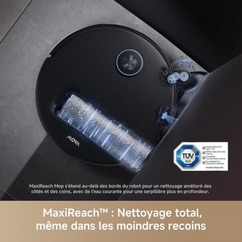 MOVA robotstøvsuger - 6400 mAh, HEPA-filter, 56 dB - Sort