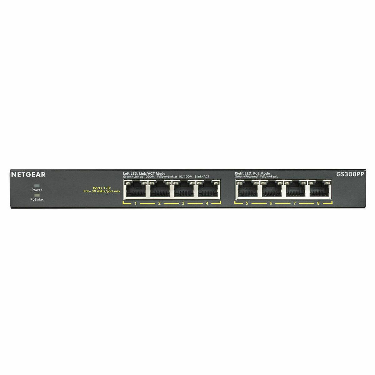 Netværksswitch Netgear GS308PP-100EUS RJ-45 8-port PoE