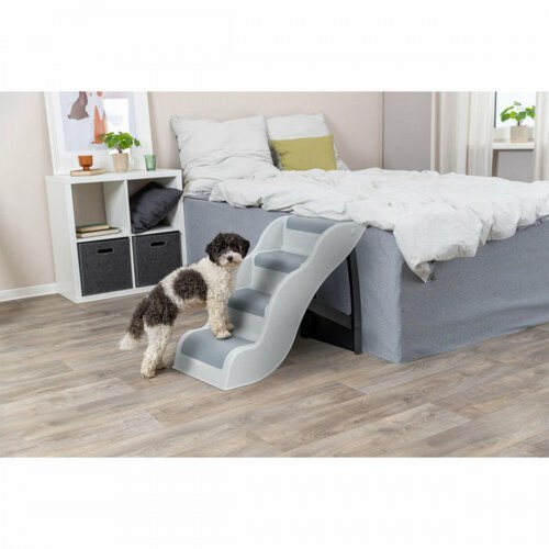 Hundetrappe Trixie lysegrå - naturgummi/plast TPR 38,5 × 60 × 79 cm