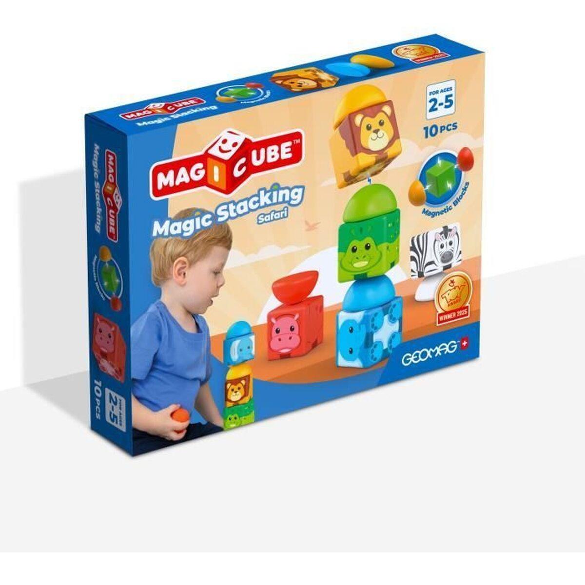 Magnetiske byggeklodser Geomag Magicube - Safari, 10 dele