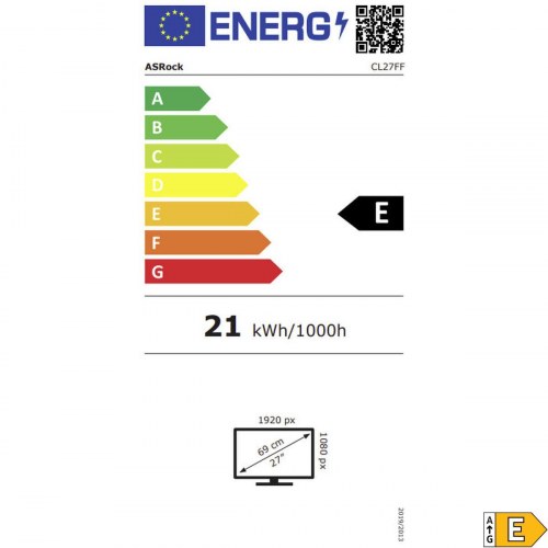 Gaming skærm ASRock CL27FFA 27" Full HD IPS 120 Hz