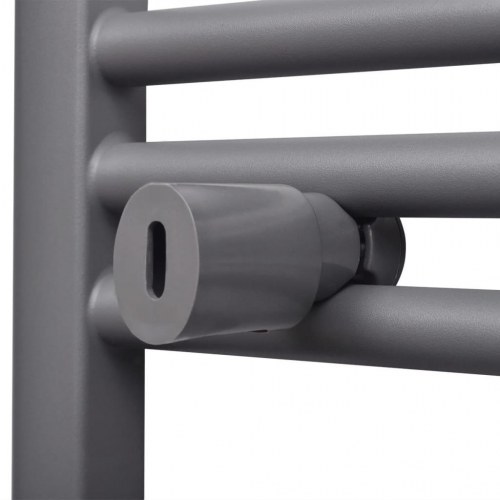 Håndklæderadiator 480x480 mm centralvarme lige grå