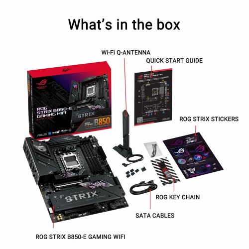 Bundkort Asus ROG Strix ATX til AMD AM5 (DDR5, Wi‑Fi 7)