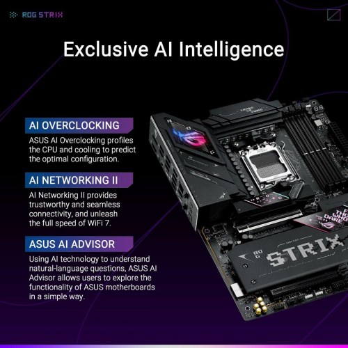 Bundkort Asus ROG Strix ATX til AMD AM5 (DDR5, Wi‑Fi 7)