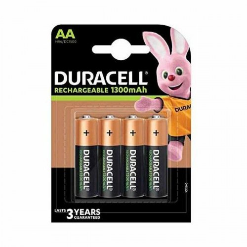 AA genopladelige batterier DURACELL - 4 stk., 1300 mAh