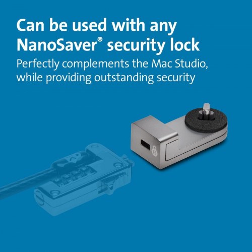 USB-kabel Kensington Locking Adapter til Mac Studio - grå/sølv