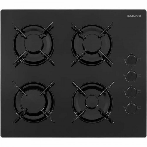 Gas kogeplade Daewoo BH6GKR40BNL - 4 zoner, sort