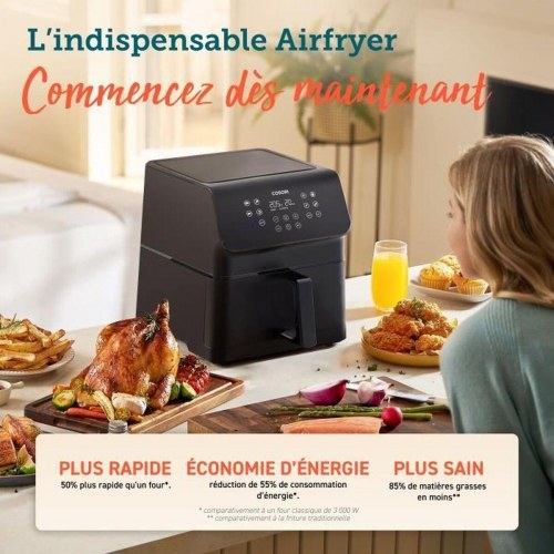 Airfryer Cosori Premium II Chef Edition - sort, 1700 W, 6,2 l
